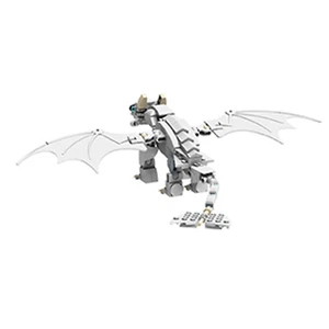 MOC Light Fury White Dragon from Movie about Your Dragon 231 Pieces - Picture 1 of 5
