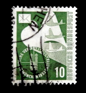 Germany / 1953 /Transport and Communication Expo / Green / Scott 699 / Used - Picture 1 of 1