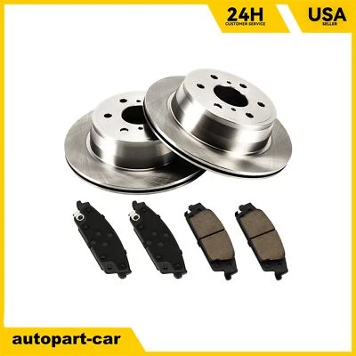 Rotores de freno traseros sólidos pastillas de cerámica para Cadillac Escalade GMC Yukon 2015-2020 Foto 1 de 4