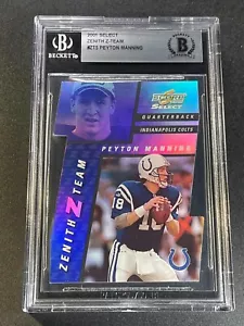 PEYTON MANNING 2001 SCORE SELECT ZENITH #5 Z-TEAM HOLOFOIL INSERT #'D /100 COLTS - Picture 1 of 4