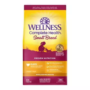 Wellness Complete Health Natural Small Breed Puppy Dry Dog Food, Turkey, Salmon - Picture 1 of 9