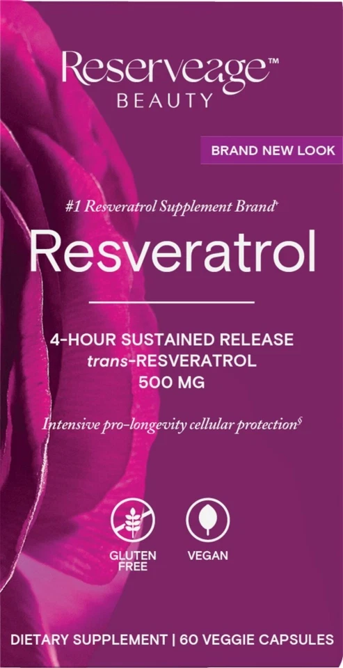 Resveratrol 500mg Anti-Aging Capsules
