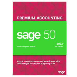 SAGE 50 2022 PREMIUM 3 USER DOWNLOAD *NOT A SUBSCRIPTION*  Authorized Reseller