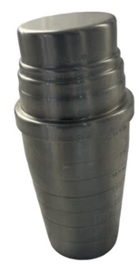 TableCraft Products Metal Mixing Jar Ounces Cups Tumbler Heavy Vintage - Picture 1 of 15