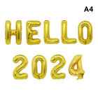 2024 Happy New Year Balloon 16Inch Number Letter Foil Ballons For Graduation_Wf