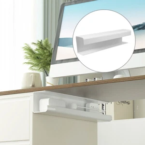 Wire Frame Storage Box Tray under Desk Organizer Office Cord Charging - Afbeelding 1 van 12