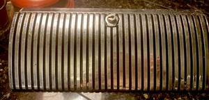 Vintage  GLOVE BOX DOOR Original Metal Ribbed - Picture 1 of 3