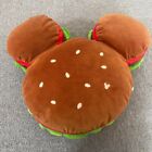 Tokyo Disney Resort Hamburger Mickey Mouse Big Cushion Plush TDR JAPAN