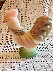 Fenton Folk Art Airbrushed Rooster Medium Size - Picture 1 of 4