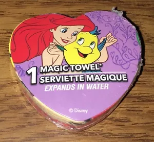 Nuevo y Sellado Disney Princesa Ariel y Platija ~ Toalla Mágica ~ La Sirenita - Imagen 1 de 1