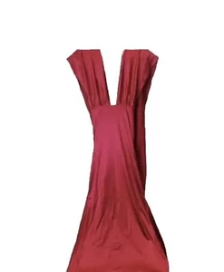 Miss Ord Kleid Rot Satin Ausschnitt V Ausschnitt M Lang Neckholder Party Abschlussball Neu Vielseitig �� - Bild 1 von 12