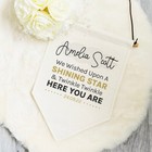 Personalised Pennant Flag Linen Banner TWINKLE TWINKLE Nursery Decor Baby Gift