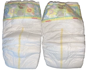 2 pañales Pampers vintage talla 4 Plaza Sésamo de 2015 Oscar Grouch - Imagen 1 de 4