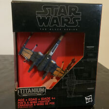 Star Wars The Black Series Titanium  12 Poe   s X-Wing Fighter Brand New