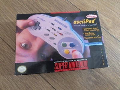 ASCII PAD SUPER NINTENDO SNES CONTROL PAD BOXED - Image 1 of 3