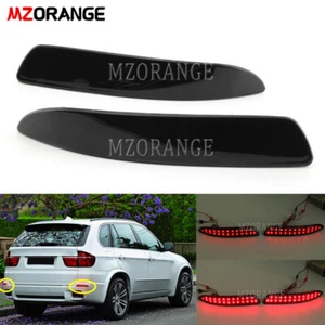 LED Smoke Rear Bumper Brake Light Stop Lamp Reflector For BMW X5 E70 2007-2010 - Picture 1 of 8