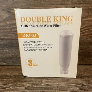 Double King Coffee Machine Water Filter DK003 3 Pack Krups Melitta AEG Bosch - Picture 1 of 7