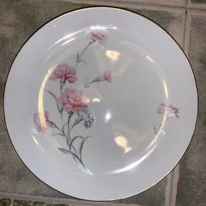 Royal Court Fine China Carnation Dinner Plate 10 1/4" - Picture 1 of 5