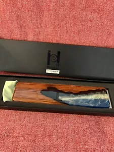 MOON KEY ROSEWOOD & RESIN SEA ARTISAN WRIST REST 60% - Picture 1 of 4