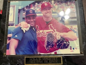 Mark McGwire & Sammy Sosa "All Time HR Kings" Collector's Plaque 1998 - Picture 1 of 1