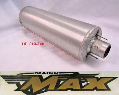 Sidecar quad exhaust silencer aluminium  16"/5"/inlet 3.8 cm - Image 1 of 3