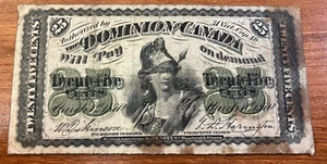 1870 25 Cents Dominion of Canada DC-1c - Picture 1 of 2