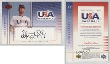 2005 Upper Deck USA Baseball Team Signatures Black Ink /595 Alex Gordon Auto