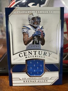 2018 Panini National Treasures Keenan Allen Century Materials Patch /99