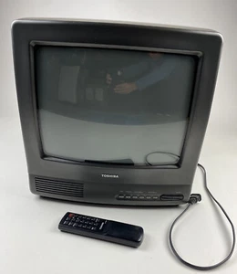 Toshiba 13” CRT Color Television Model CF13C20 w/ Remote READ - Picture 1 of 6