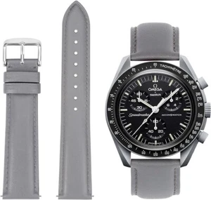 20mm PuLeather Strap For Omega X Swatch MoonSwatch Mission To Moon - Picture 1 of 1