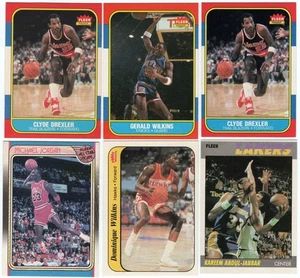 Clyde Drexler 1986-87 Fleer #26 Michael Jordan 1988-89 #120 ALTERED MAKE OFFER! - Picture 1 of 2