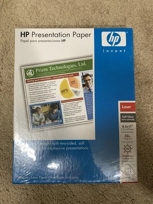 HP Soft Gloss Presentation Laser Paper 200 Sheets 32 LB 8.5x11 Q6541A NEW In Box - Image 1 of 4
