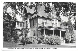 (8487) 1921 Postal Anderson y Anderson Chiro Sterling Kansas - Imagen 1 de 1