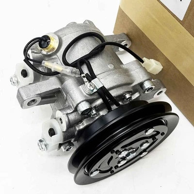 A/C Compressor for Kubota KX080-3 KX121 KX121-3 Denso SV06E 12V 447260-5351 - Image 1 of 4