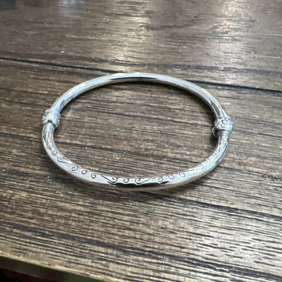 Brighton CHARMING Hinged Bangle Charm Bracelet Retails $48 - Image 1 of 4