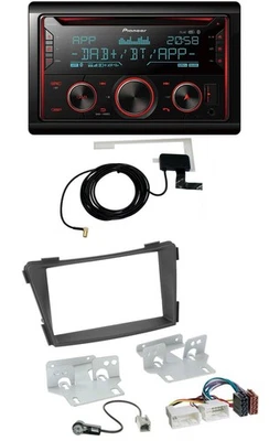 Pioneer 2DIN MP3 DAB USB CD Bluetooth Autoradio für Hyundai i40 VF ab 2011 schwa - Bild 1 von 4