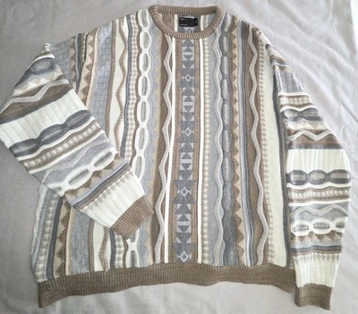 Asos sweater knit coogi style colored cable size 2XL - Image 1 of 4