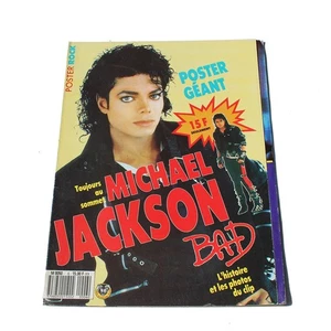 Poster Rock Géant Michael Jackson / BAD vintage - Picture 1 of 3