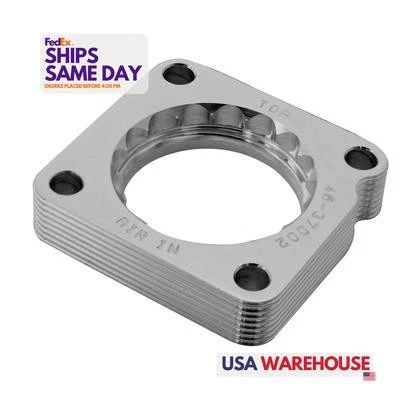 Afe Power 46-37002, Kit Espaciador Cuerpo Acelerador Bala Plateado Aluminio Rendimiento Foto 1 de 4