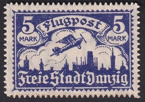 Danzig SCHW. DURCHSTICH Mi.Nr. 70 XA postfrisch geprüft BPP Mi.Wert 300 € (B15) - Bild 1 von 2