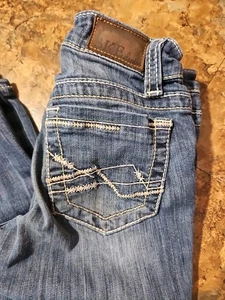 BKE Youth Jeans Girls Sz 10 Bootcut Stretch Flare Adjustable Waist 24"x27" (A285 - Picture 1 of 8