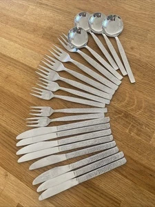 Stainless Steel Cutlery Set Textured Stephenson Stockport - Picture 1 of 6