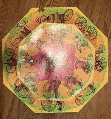 Springbok Boneshakers Okta-Puzzle Bicicletas 1967 Richard Hanley Faltan 5 Piezas Foto 1 de 4