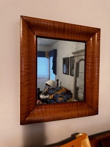 E5 antiker Spiegel mit Holzrahmen - Bild 1 von 5