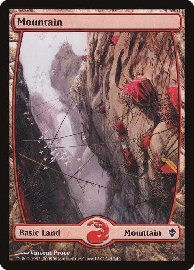 MTG Magic the Gathering Mountain (245/280) Zendikar HP - Image 1 of 1