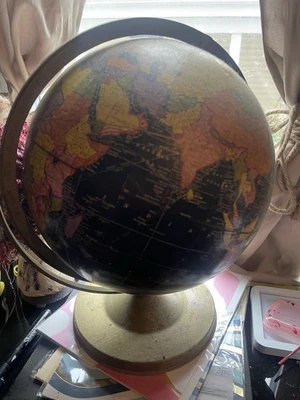 Globo Terrestre Universal Cram’s 12” 1955 de colección - Era URSS - Mapa de mediados de siglo Foto 1 de 3