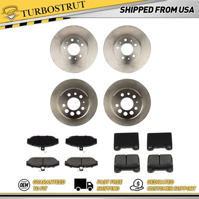 Kit de pastillas de freno delanteras y traseras originales para Volvo 740 1991 1992 2,3 L Foto 1 de 4