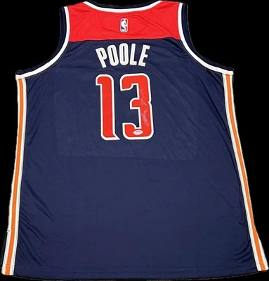 Jordan Poole Signed Jersey PSA Washington Wizards Autographed - Image 1 of 2