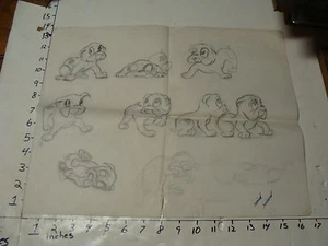 Vintage LARRY WEBSTER--PENCIL SKETCHES ON PAPER #9 DOGS - Picture 1 of 1