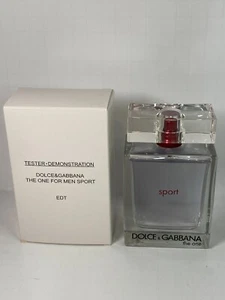 DOLCE & GABBANA THE ONE SPORT FOR Men 3.3 oz EAU DE TOILETTE SPRAY TESTER W/LID - Picture 1 of 5